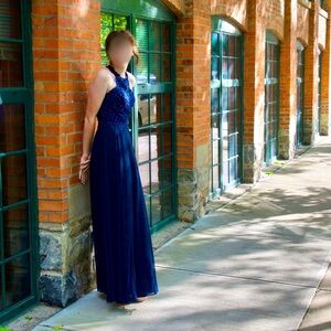 Beautiful Midnight Blue Prom / Ball Dress
